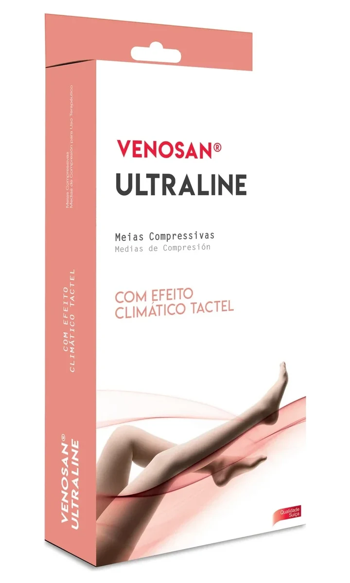 Venosan Ultraline 4000 AT 20-30 mmHg Meia Calça Pé Aberto Bege