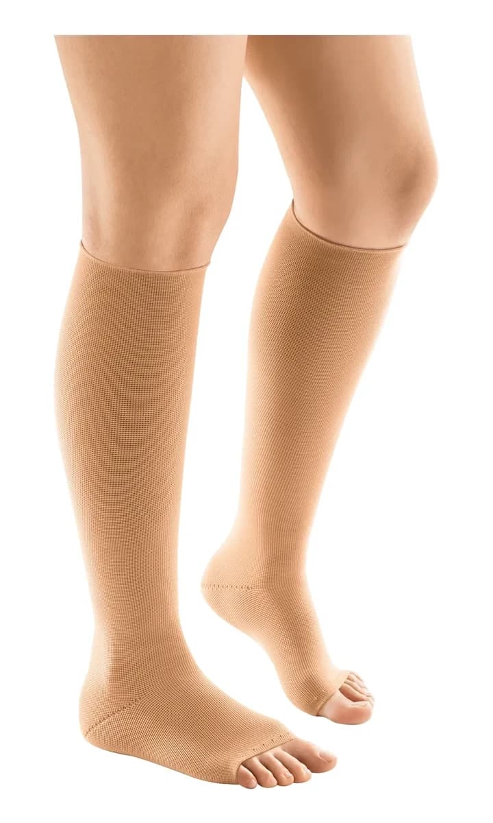 Venosan Flat Strong AD 30-40 mmHg Curta Pé Aberto Bege